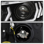 Spyder 16-18 Honda Civic 4Dr w/LED Seq Turn Sig Lights Proj Headlight - Black - PRO-YD-HC16-SEQ-BK