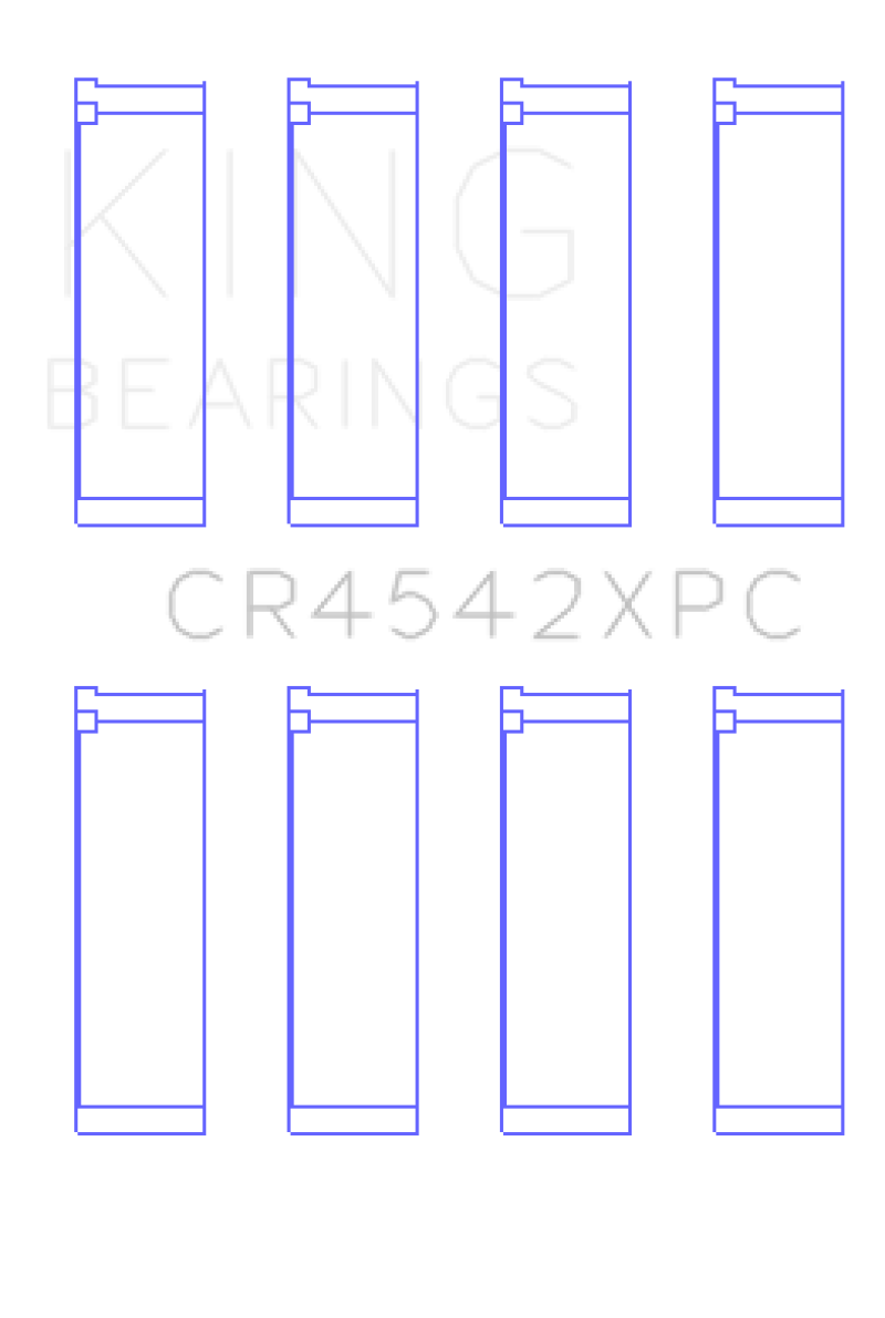 King Engine Bearings Honda K-Series pMaxKote Performance Rod Bearing Set - Size +.026mm