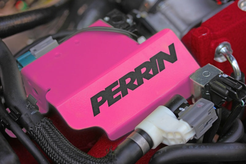 PERRIN 08-21 Subaru STI Boost Control Solenoid Cover - Hyper Pink