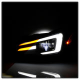 Spyder Subaru Impreza WRX 15-20 Halogen High-Power LED Headlights- Black PRO-YD-SWRX15HALAP-SBSEQ-BK