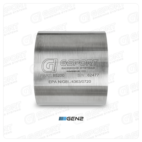 GESI G-Sport 400 CPSI GEN 2 EPA Compliant 4.5in x 4in High Output Substrate Only- 500-850HP