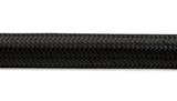 Vibrant -12 AN Black Nylon Braided Flex Hose .68in ID (50 foot roll)
