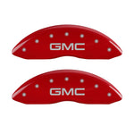 MGP 4 Caliper Covers Engraved Front & Rear Denali Red finish silver ch