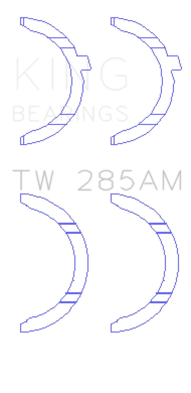 King Engine Bearings 94-01 Toyota 2.4L 2RZ-FE/2.7L 3RZ-FE Thrust Washer Set