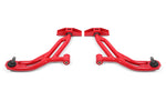 BMR 10-14 Ford Mustang / Shelby GT500 Non-Adj. Lower A-Arms (Poly/Delrin) - Red