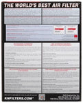K&N Replacement Air Filter FORD FUSION / MERCURY MILAN 3.0L-V6; 2006-2009