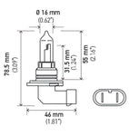 Hella Optilux HB3 9005 12V/65W XY Xenon Yellow Bulb