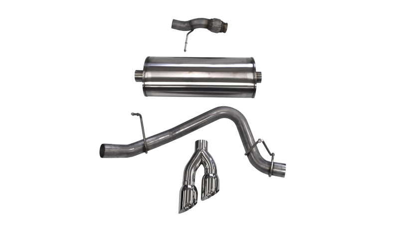 Corsa 2015-2020 Chevy Tahoe/GMC Yukon Cat-Back Exhaust Sport 3in Single Side Twin Polished 4in Tips