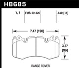 Hawk 10-11 Range Rover/Range Rover Sport Supercharged Performance Ceramic Street Front Brake Pads