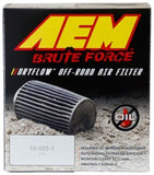 AEM Brute Force Dryflow Air Filter - Conical 6in Base OD / 5.125in Top OD / 5.25in Height