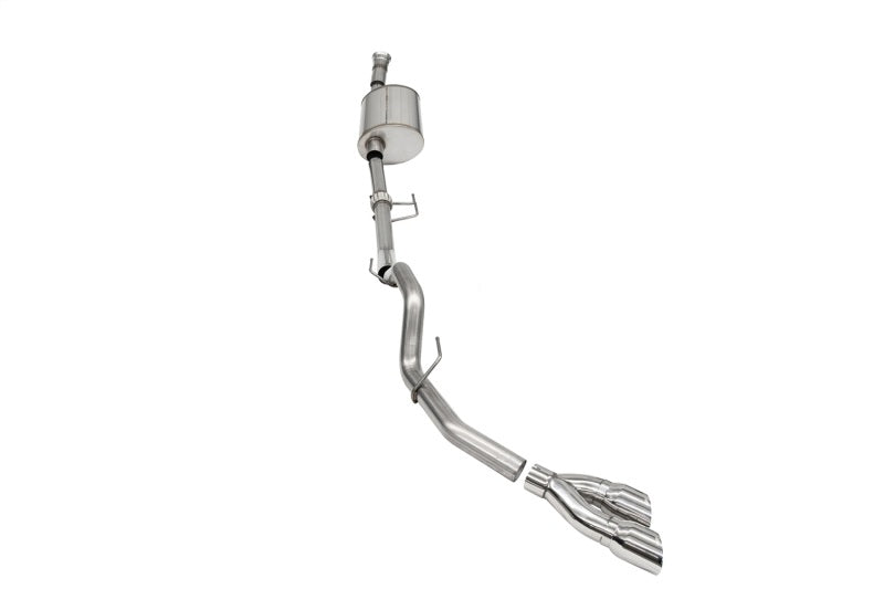 Corsa 2021-2025 Ford F-150 SuperCab/6.5in Bed 3.5L V6 Sport Cat-Back Single Side Exit-Polished