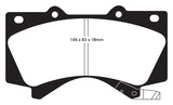 EBC 08+ Lexus LX570 5.7 Greenstuff Front Brake Pads