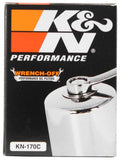 K&N Harley Davidson 3in OD x 4.063in H Chrome Oil Filter