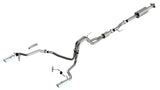 Borla F-150 2021 5.0L 4dr CC SB EC STB Lariat/KR/Platinum/LTD 3/2.25 SRE Cat-Back S-Type CHR Tips