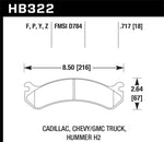 Hawk Chevy / GMC Truck / Hummer LTS Street Front Brake Pads
