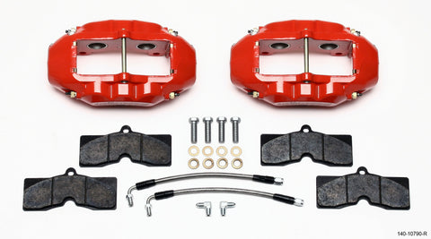 Wilwood D8-4 Rear Caliper Kit Red Corvette C2 / C3 65-82