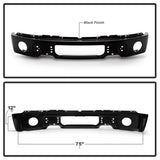 Spyder Ford F150 09-14 w/Fog Light Hole Front Bumper - Black (OEM # 9L3Z17757DPTM)