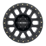Method MR309 Grid 17x8.5 0mm Offset 8x6.5 130.81mm CB Matte Black Wheel