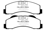 EBC 15+ Ford Expedition 3.5 Twin Turbo 2WD Yellowstuff Front Brake Pads