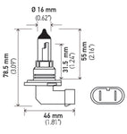 Hella 9006 12V 55W Halogen Bulb