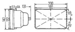 Hella E-Code 5in x 7in H4 Conversion Headlamp Kit