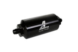 Aeromotive In-Line Filter - (AN-6 Male) 10 Micron Microglass Element Bright Dip Black Finish