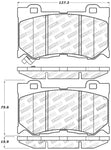 StopTech Performance 09-13 Infiniti FX35/FX37/FX45/FX50/08-13 G37 / 09-12 370Z Front Brake Pads