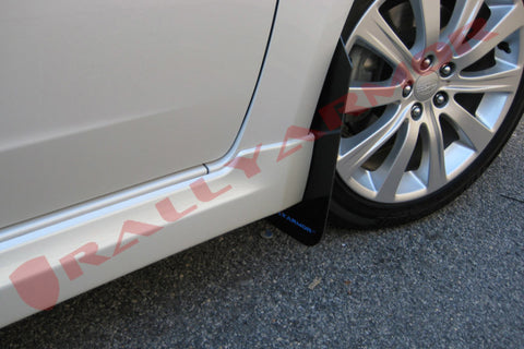 Rally Armor 08-10 Subaru WRX (Hatch & Sedan) / 08-11 Impreza 2.5i Black UR Mud Flap w/ Blue Logo