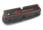 Ford Racing Logo Die-Cast Black Valve Covers