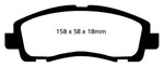 EBC 09-14 Acura TL 3.5 Greenstuff Front Brake Pads