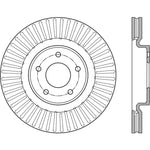 StopTech 13-15 Nissan Pathfinder Slotted Front Left Rotor