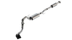 Borla F-150 2021 5.0L 4dr CC SB EC STB Lariat/KR/Pltnm/LTD 3/2.25 DSE Cat-Back Touring BLK CHR Tips