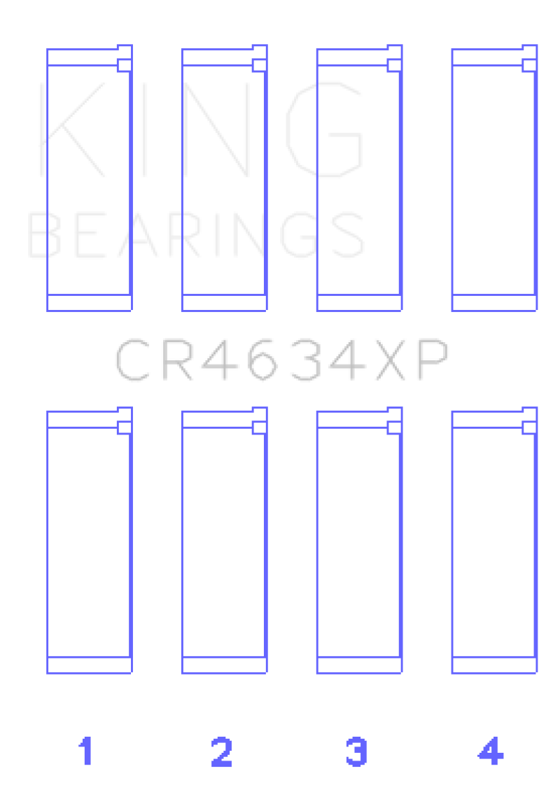 King Engine Bearings Hyundai G4KF Connecting Rod Bearing Set - Size +0.25mm